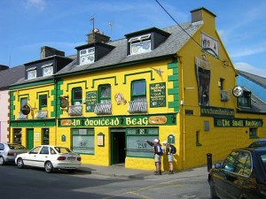 Yellow Irish pub