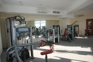 A hotel gym is a great way to work out and help stay healthy.