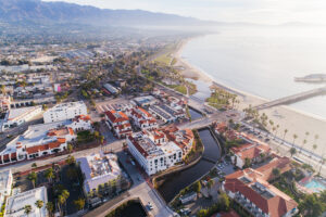 Aerial photo of Santa Barbara, California