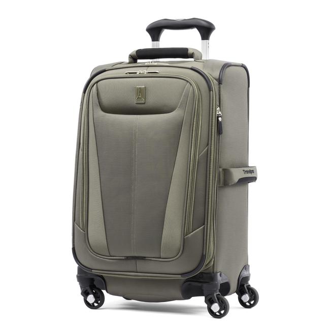 The Maxlite 5 21 inch spinner, a piece of softside luggage. Ideal for the serious new traveler