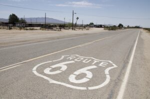 Photo of Route 66, the quintessential American road trip.