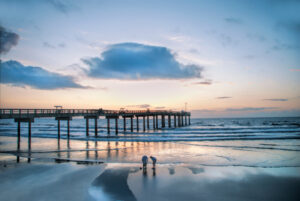 The beach at St. Augustine, Florida