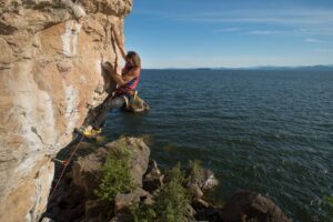 Rock climbing in Burlington, Vermont